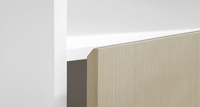 VASAGLE Dulap de baie de perete cu 3 polite, usa cu directie de deschidere reglabila, 30x40x80 cm, alb cu bej