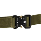 Curea centura Tactical Combat pentru barbati 3.5 x 125 cm, rezistent, verde