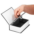 Caseta de valori, cutie metalica cu cheie, portabila, tip carte, Dictionar, negru, 24x15.5x5.5 cm