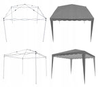 Cort pavilion de gradina pliabil automat pop-up, impermeabil, cu protectie UV, 300x300cm, gri