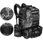 Rucsac militar pentru drumetie, impermeabil, ultra usor, 50litri, gri