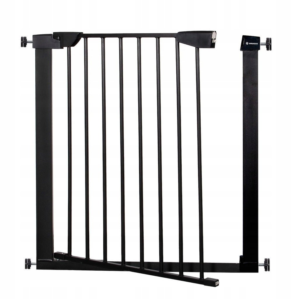 Poarta de siguranta Safety Gate pentru scari, ajustabila 131-138 cm, din otel, neagra