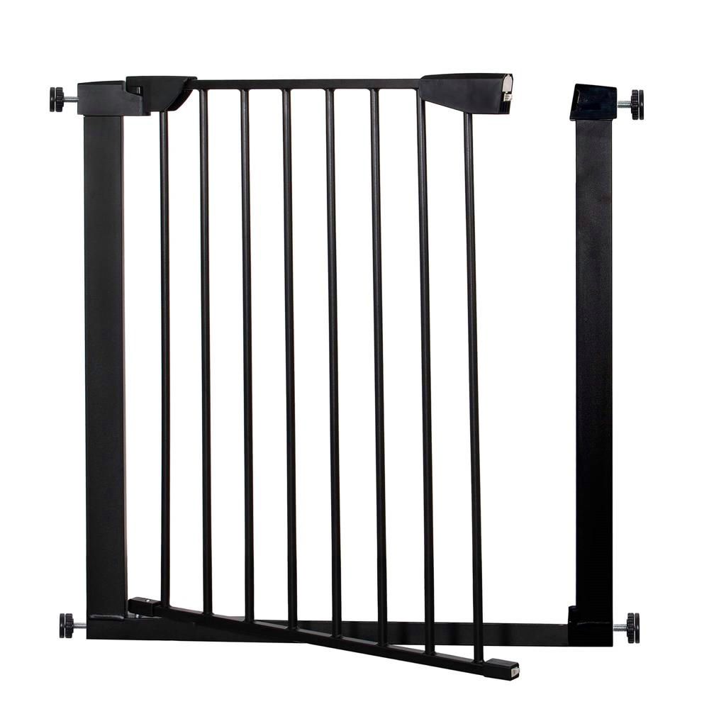 Poarta de siguranta Safety Gate pentru scari, ajustabila 117-124 cm, din otel, neagra