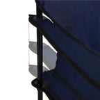 Scaun pliabil camping sau pescuit , cu suport pahar, albastru inchis