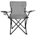 Scaun pliabil camping sau pescuit , cu suport pahar, gri