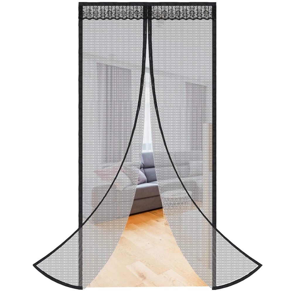 Plasa anti-insecte, cu inchidere magnetica, latime 100cm, inaltime 210cm, negru