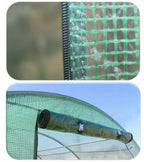 Sera de gradina, tip tunel cu cadru metalic, 250x400x200cm, alba, 10mp