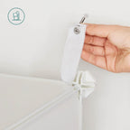 SONGMICS Dulap modular de depozitare jucarii, 16 cuburi cu usi, 123x31x123cm, alb