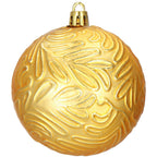 Set globuri de Craciun, 16 bucati, 8cm, 6 modele, negru auriu