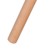 Masa de cafea, ovala, diametru 50 cm, inaltime 48 cm, Blat MDF, Picioare lemn, Alb