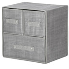 Organizator dulap tip lada cu 3 sertare, , gri