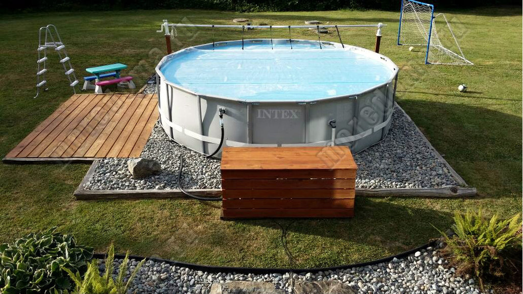 Piscina cadru metalic Intex Prism Frame, 366x99cm, 9.000 litri, cu pompa de filtrare si scara