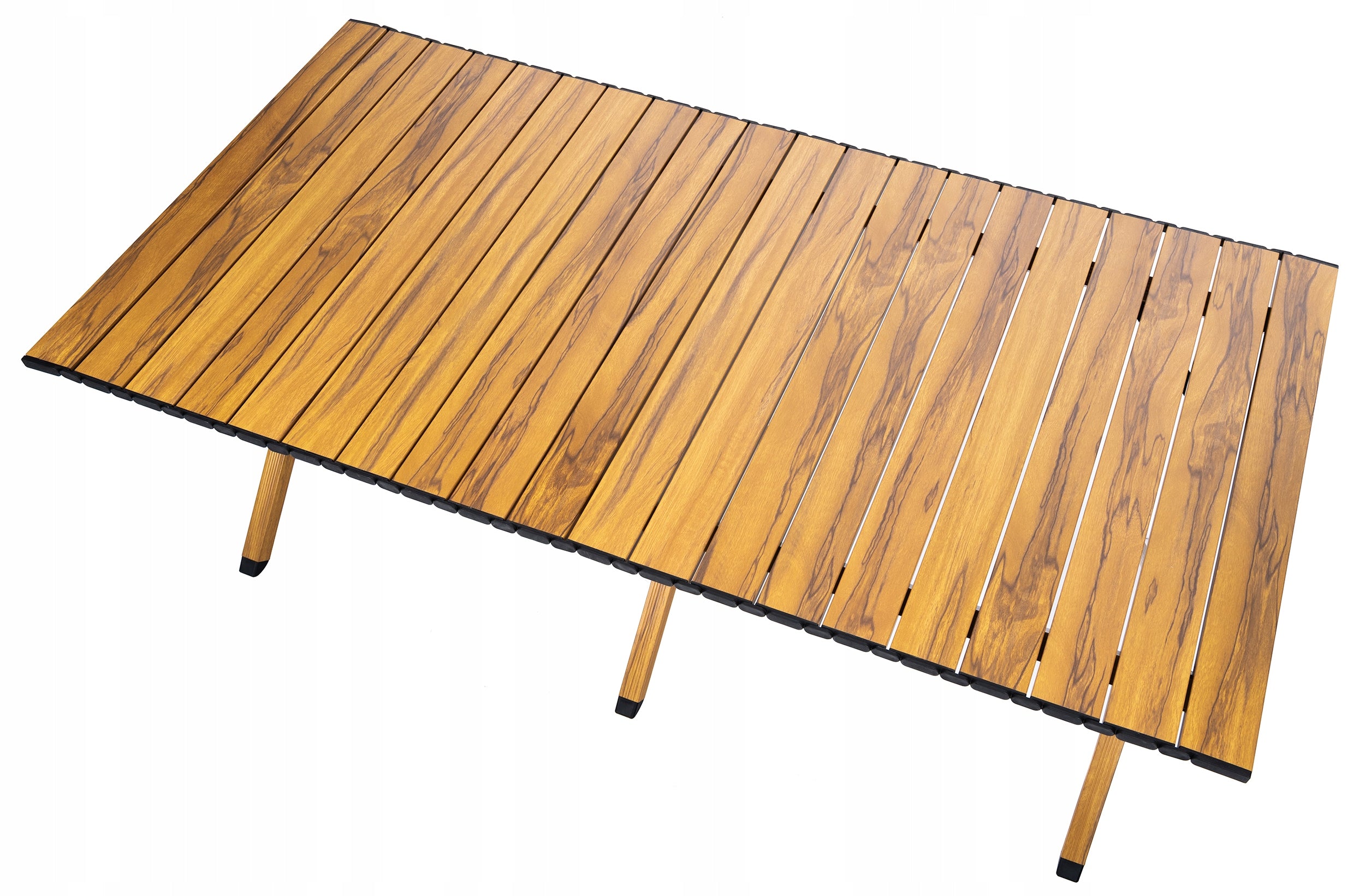 Masa pentru camping cu sistem de pliere rapida, cadru metalic otel, 118x60x45cm, maro