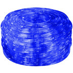 Instalatie tub furtun luminos pentru Craciun, 480 LED-uri, 20m, albastra