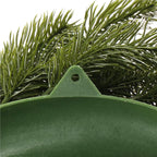 Coronita pentru Craciun, 40 cm, din brad artificial 3D, cu conuri si zapada, verde