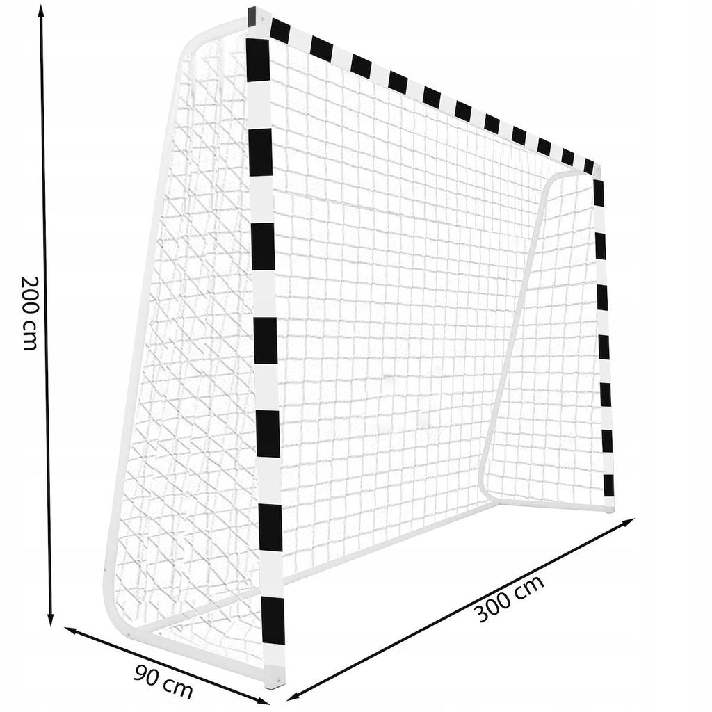 Poarta de fotbal din otel, 200x300cm, profil 38mm, cu elemente de fixare