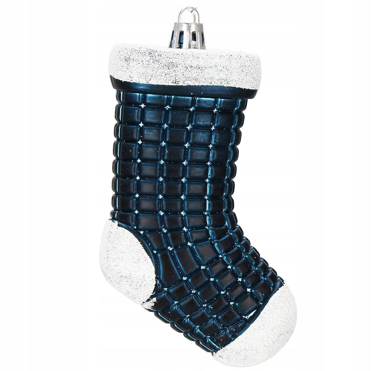 Set globuri si decoratiuni de Craciun, 77 piese, diverse dimensiuni, albastru inchis