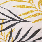 Husa pentru scaun, marime universala, poliester si spandex, 38x70cm, alb, gri si galben