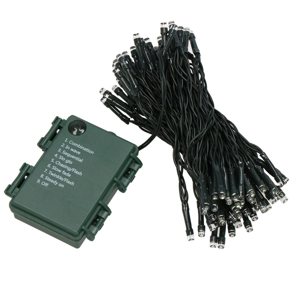 Instalatie lumini de exterior pentru gradina, 5 metri, 50 LED-uri, cu baterii, multicolor