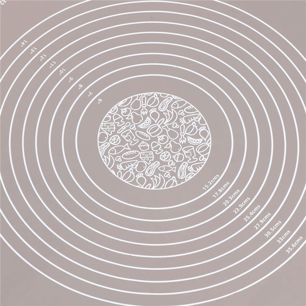 Plansa din silicon alimentar de framantat aluat, rezistenta la temperaturi ridicate, 65x45cm, gri