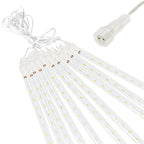 Instalatie de Craciun, 10 tuburi, 50cm, 480 LED, ploaie de meteoriti, albastru