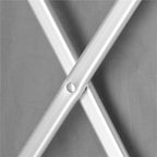 Cos de rufe cu 3 compartimente, cadru aluminiu, 68x40x60cm, 146 litri