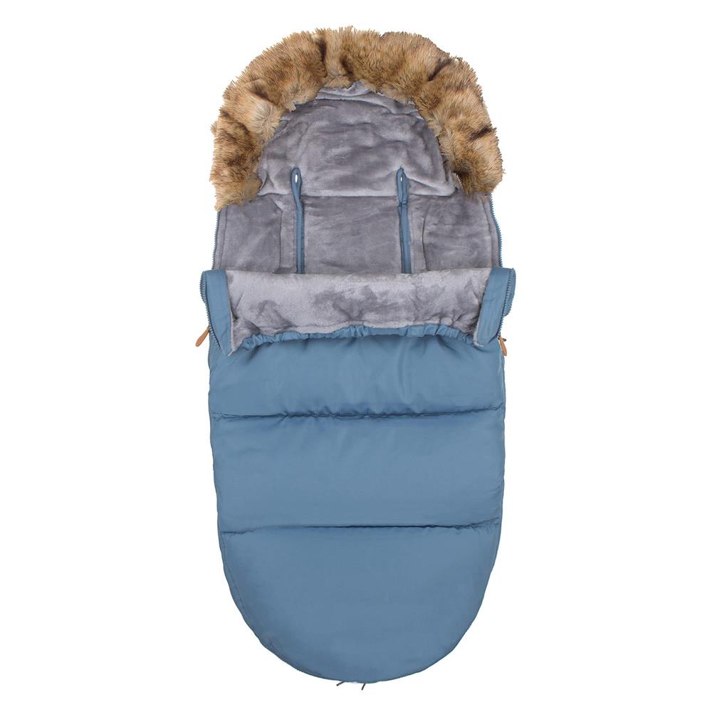 Sac iarna de bebelusi pentru carucior, marime universala, 90x45cm, albastru