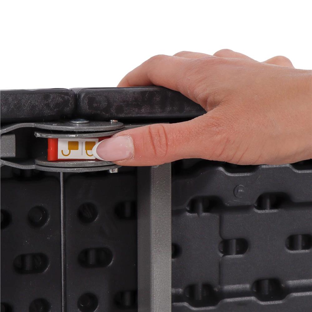 Masa dreptunghiulara pliabila multifunctionala, 180x75x75cm, neagra