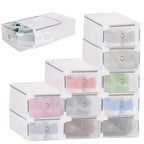 Set 10 cutii organizare pentru pantofi, 34x22x13, transparent