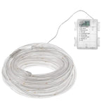 (DL) Instalatie tub furtun luminos pentru Craciun cu baterii 3xAA, 50 LED-uri, 5m, galben