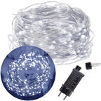 (DL) Instalatie lumina decorativa cu 300 LED-uri, telecomanda, 30m, iluminare alba