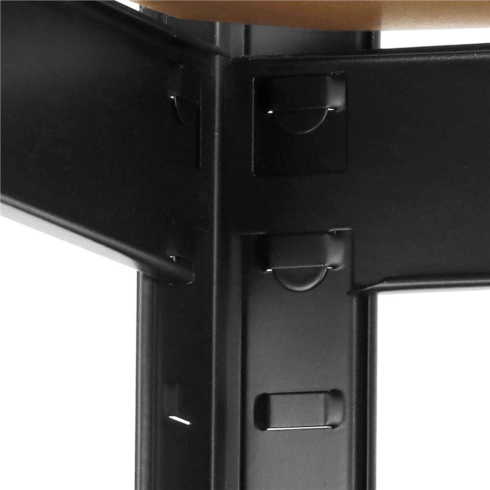 Raft cadru metalic modular pentru depozitare, 5 polite, 180x90x40cm, sarcina 825kg