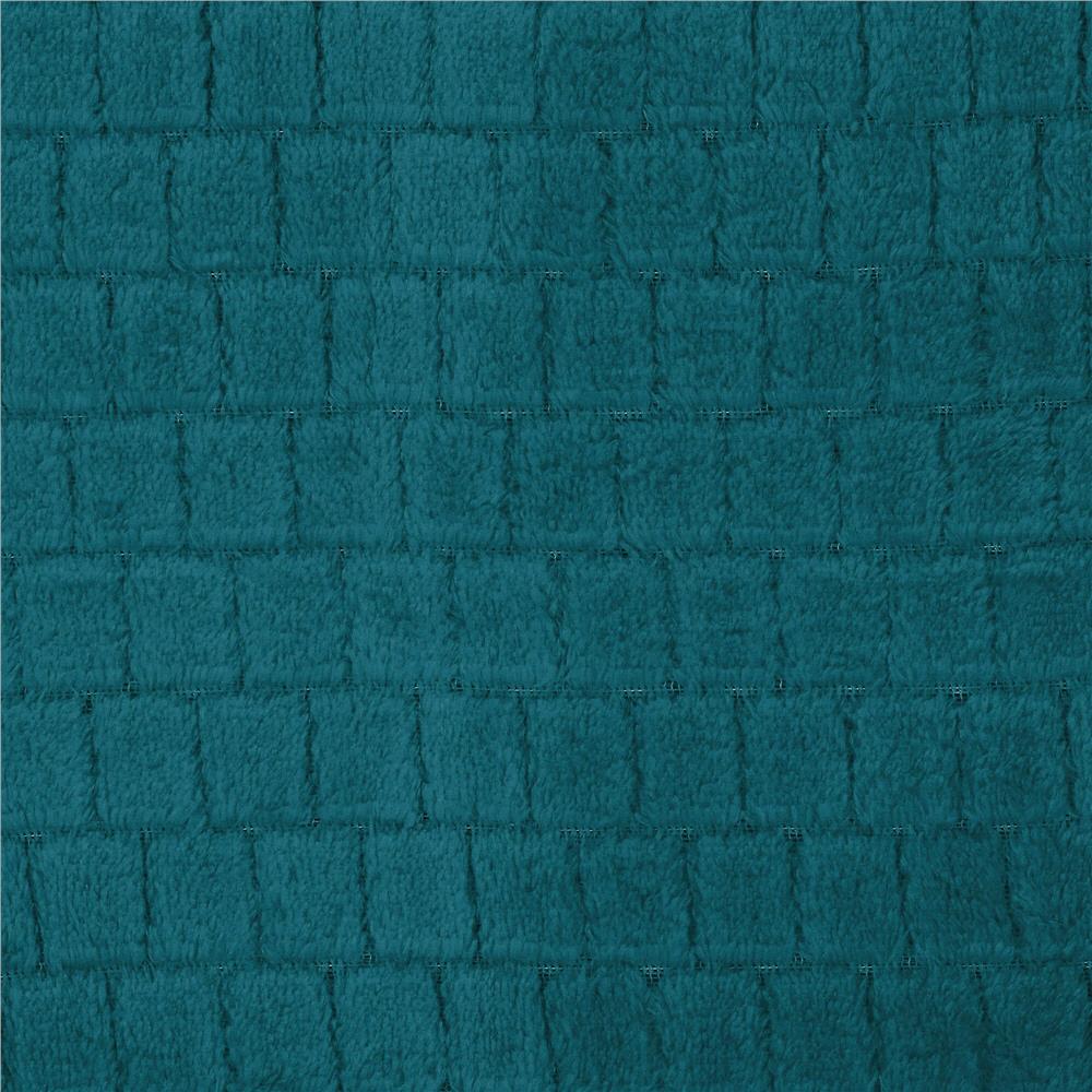 Patura pufoasa pentru 2 persoane, 2 fete, model in relief, 160x200cm, verde marin