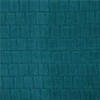 Patura pufoasa pentru 2 persoane, 2 fete, model in relief, 160x200cm, verde marin