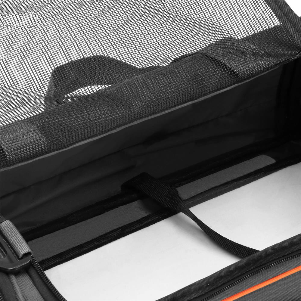 Geanta pentru transport animale mici-medii, pentru caine si pisica, pliabila, 24x48x33 cm, gri