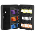 Cutie metalica din otel pentru 100 chei, echipata, 30x24x7cm, neagra