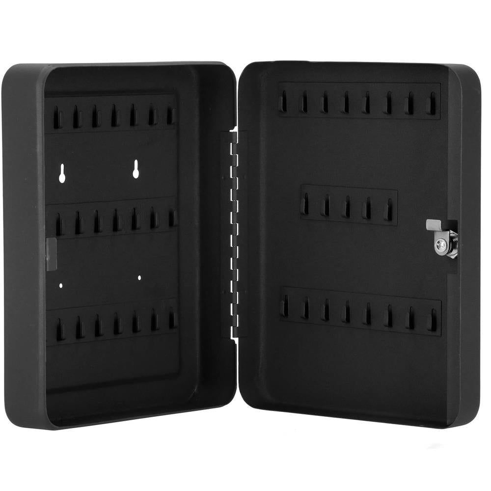 Cutie metalica din otel pentru 48 chei, echipata, 30x24x7.5cm, neagra