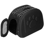 Geanta pentru transport animale mici-medii, pentru caine si pisica, pliabila, curea de umar, 25x45x37 cm, negru