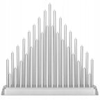 Lumanari decorative de Craciun, 33 becuri tip LED, culoare argintiu