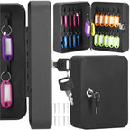 Cutie metalica din otel pentru 20 chei, echipata, 20x16x7.5cm, neagra