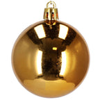 Set globuri de Craciun, 30 bucati, 3 modele, 6cm, auriu