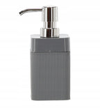 Set de accesorii pentru baie din plastic, 5 piese, gri