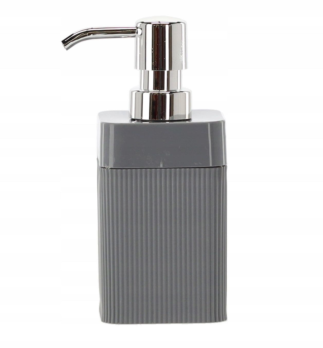 Set de accesorii pentru baie din plastic, 5 piese, gri