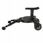 Platforma pentru carucior 55x33x36 cm, cu sezut pentru al doilea copil, montaj rapid, compatibilitate universala, neagra