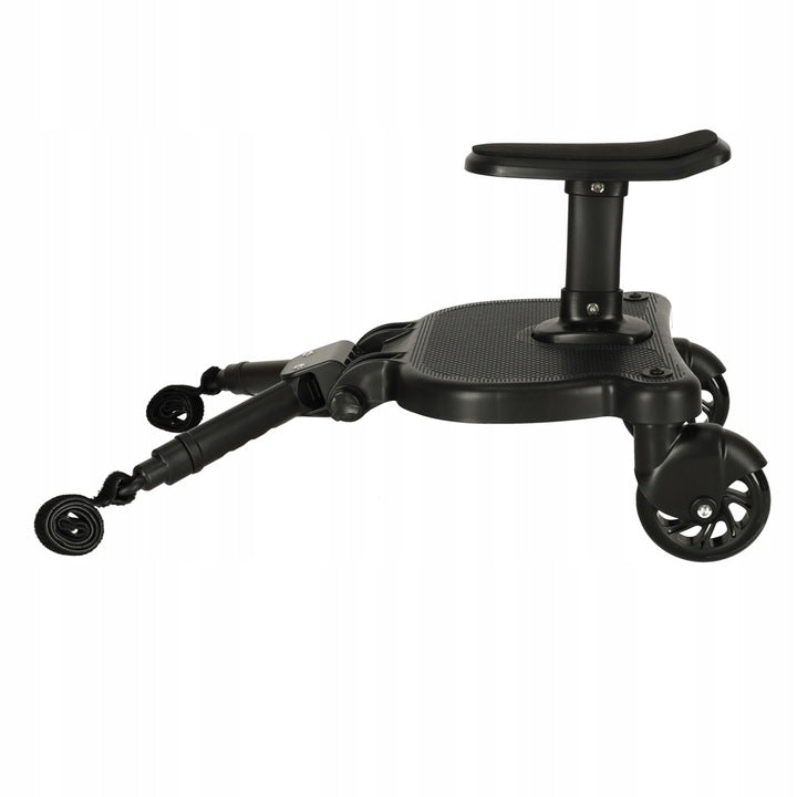 Platforma pentru carucior 55x33x36 cm, cu sezut pentru al doilea copil, montaj rapid, compatibilitate universala, neagra