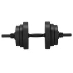 Set de greutati multifunctionale transformabil in gantere, kettlebell, haltera, total 29 kg