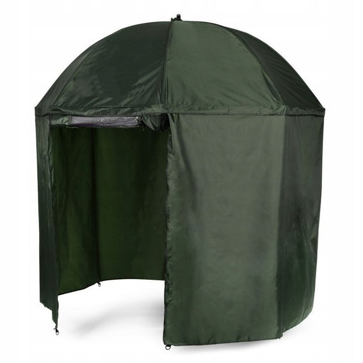 Umbrela pescuit 200x220 cm, inchidere completa cu perete detasabil, reglabil, otel si Oxford impermeabil, verde