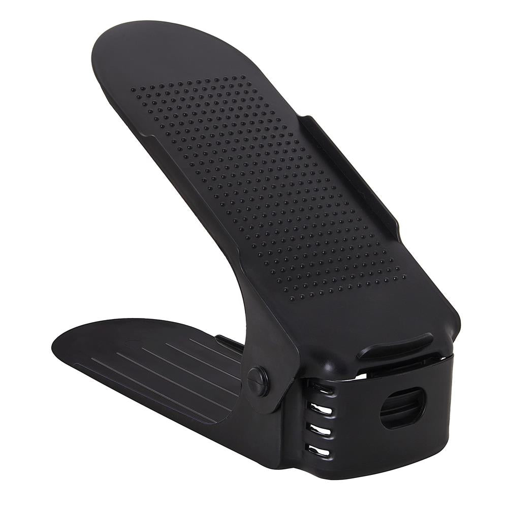 (DL) Set 10 organizatoare pentru pantofi regalabile, plastic, culoare negru