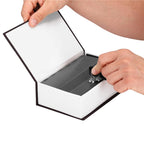 Caseta de valori, cutie metalica cu cheie, portabila, tip carte, Dictionar, negru, 24x15.5x5.5 cm