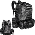 Rucsac militar pentru drumetie, impermeabil, ultra usor, 50litri, gri